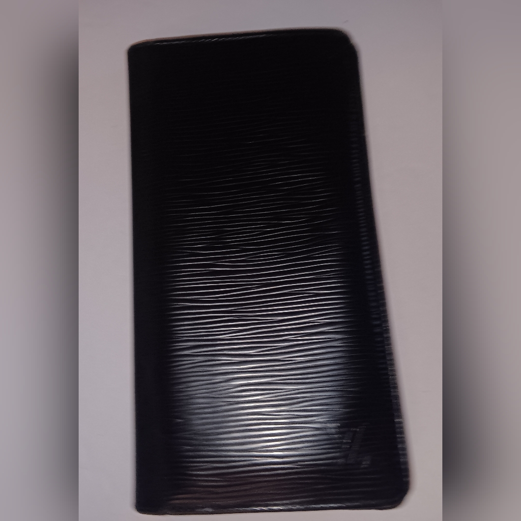 Louis Vuitton Leather Epi Wallet, Black